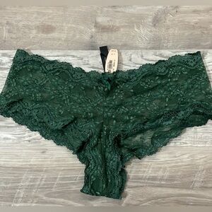NWT Victoria’s Secret Very Sexy Green Lace Cheeky Panties VS Large L VINTAGE